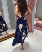 High Waist Wrap Skirt with Asymmetrical Hem, Lace-Up Detail
