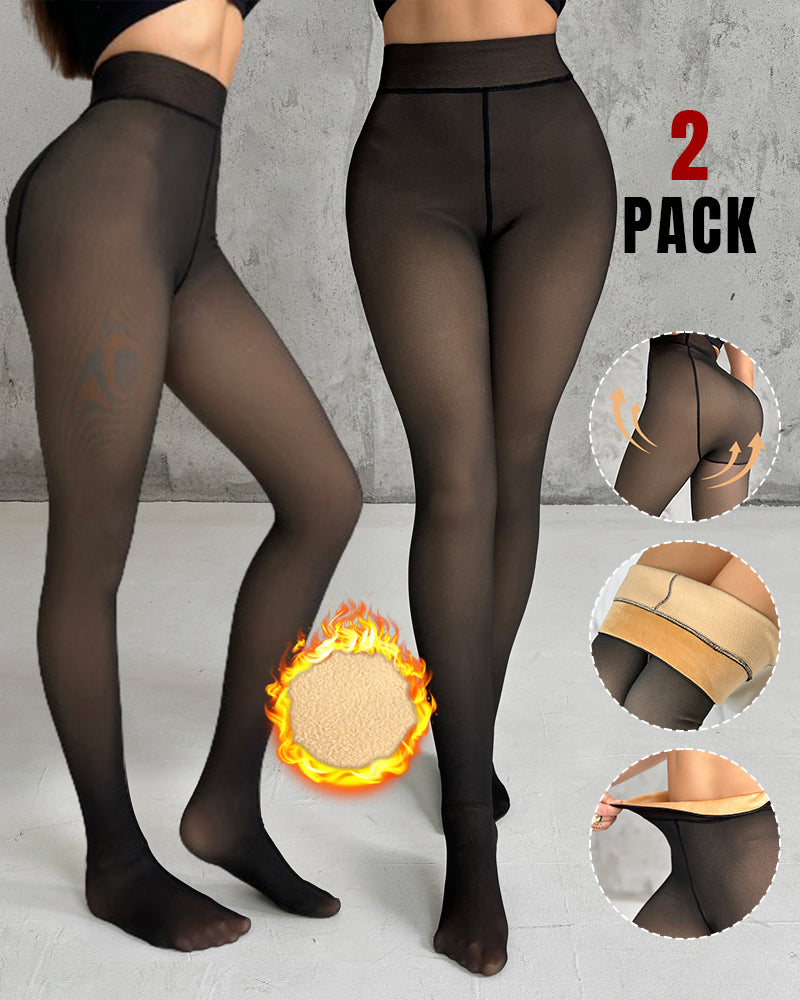 Shapelift Thermal Fleece-Lined Leggings Set in Multiple Sizes