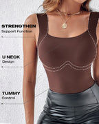 Contourx 2 Piece U Neck Shapewear with Built-In Bra