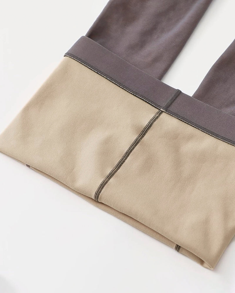 High Waist Translucent Tights with Durable Reinforced Toes