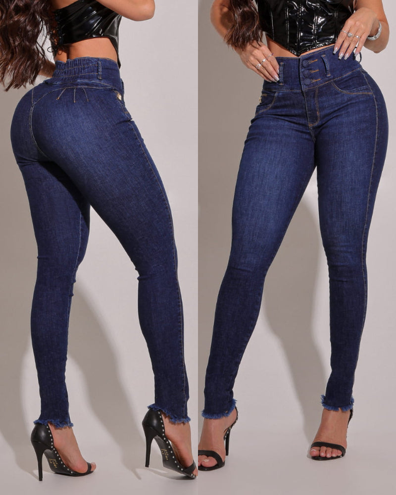 High Waist Slim Fit Skinny Jeans for Women