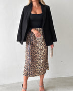 Discover Our New Leopard Print Sequined Skirt