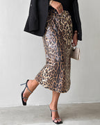Discover Our New Leopard Print Sequined Skirt