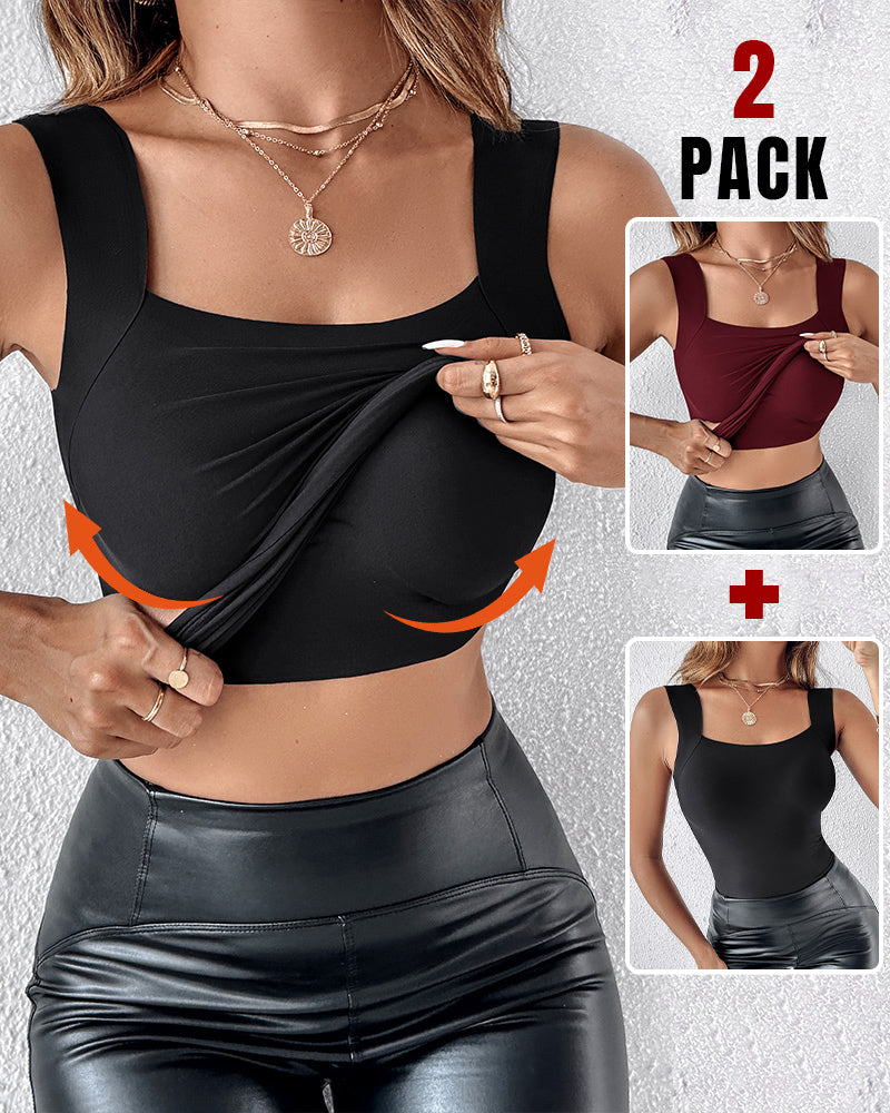 Contourx 2 Piece U Neck Shapewear with Built-In Bra