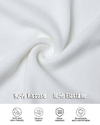 2-Pack Ribbed Racerback Tank Tops, Round Neck, No Bra Pads