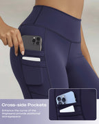High-Waisted Thermal Yoga Pants with Pockets for Winter