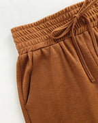 High Waist Casual Pants with Elastic Drawstring