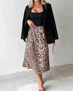 Discover Our New Leopard Print Sequined Skirt