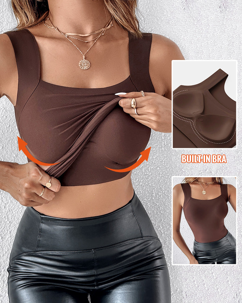 Contourx 2 Piece U Neck Shapewear with Built-In Bra