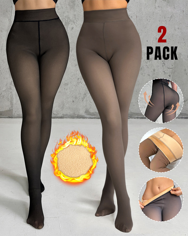 Shapelift Thermal Fleece-Lined Leggings Set in Multiple Sizes
