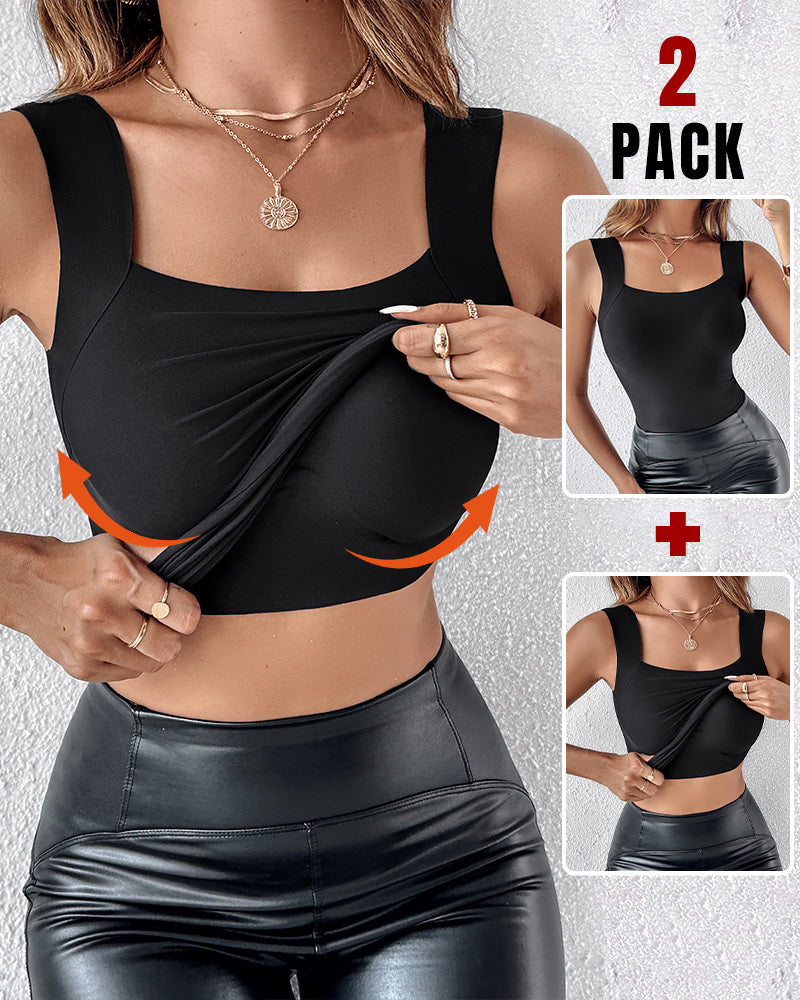 Contourx 2 Piece U Neck Shapewear with Built-In Bra