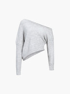 Asymmetric One-Shoulder Sweater