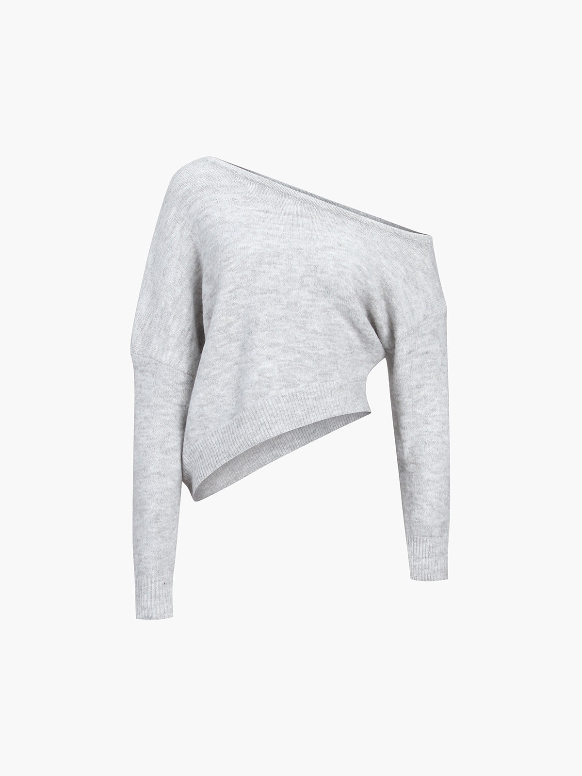 Asymmetric One-Shoulder Sweater