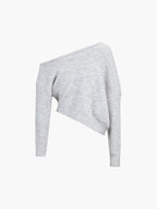 Asymmetric One-Shoulder Sweater