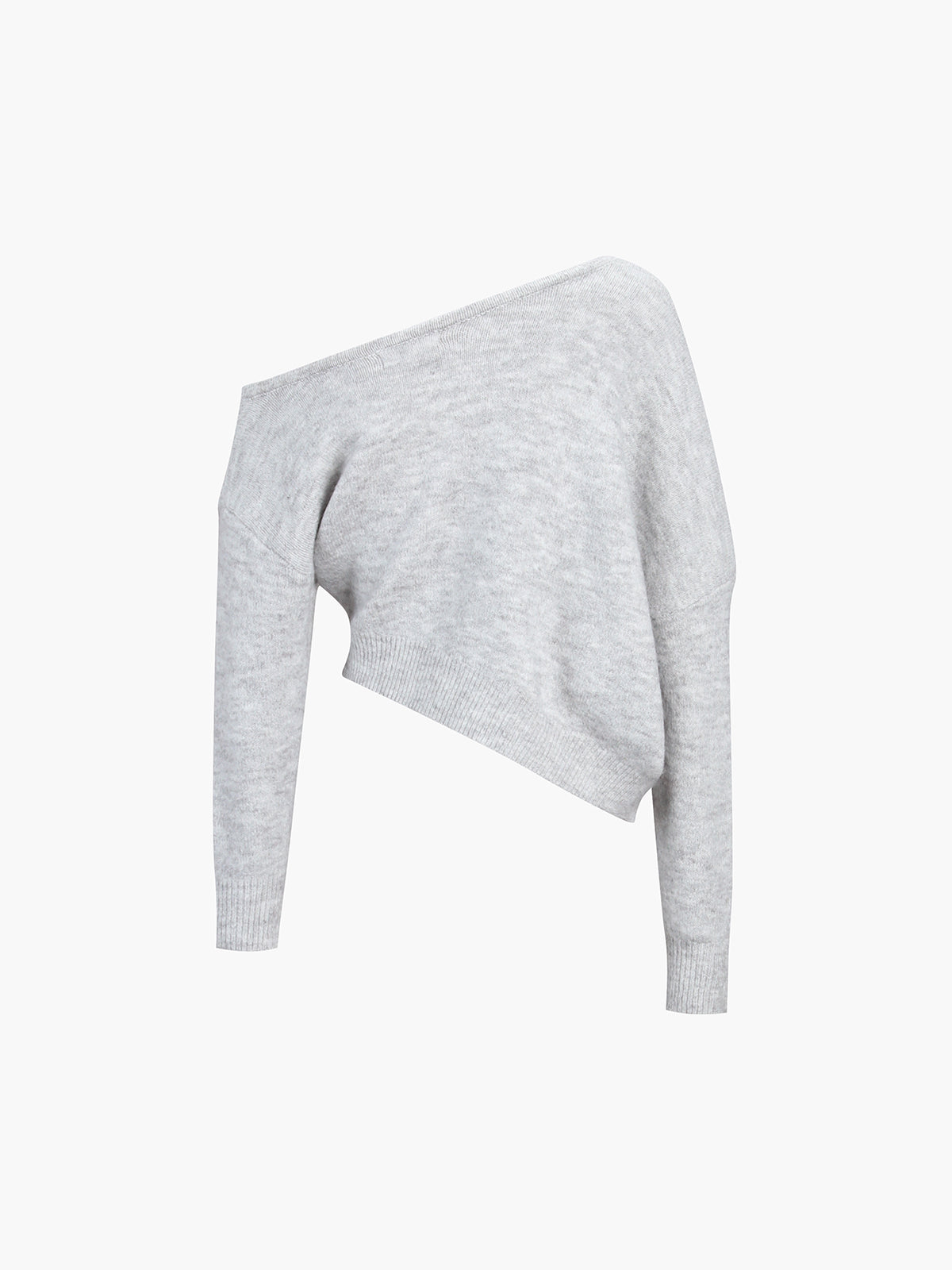Asymmetric One-Shoulder Sweater