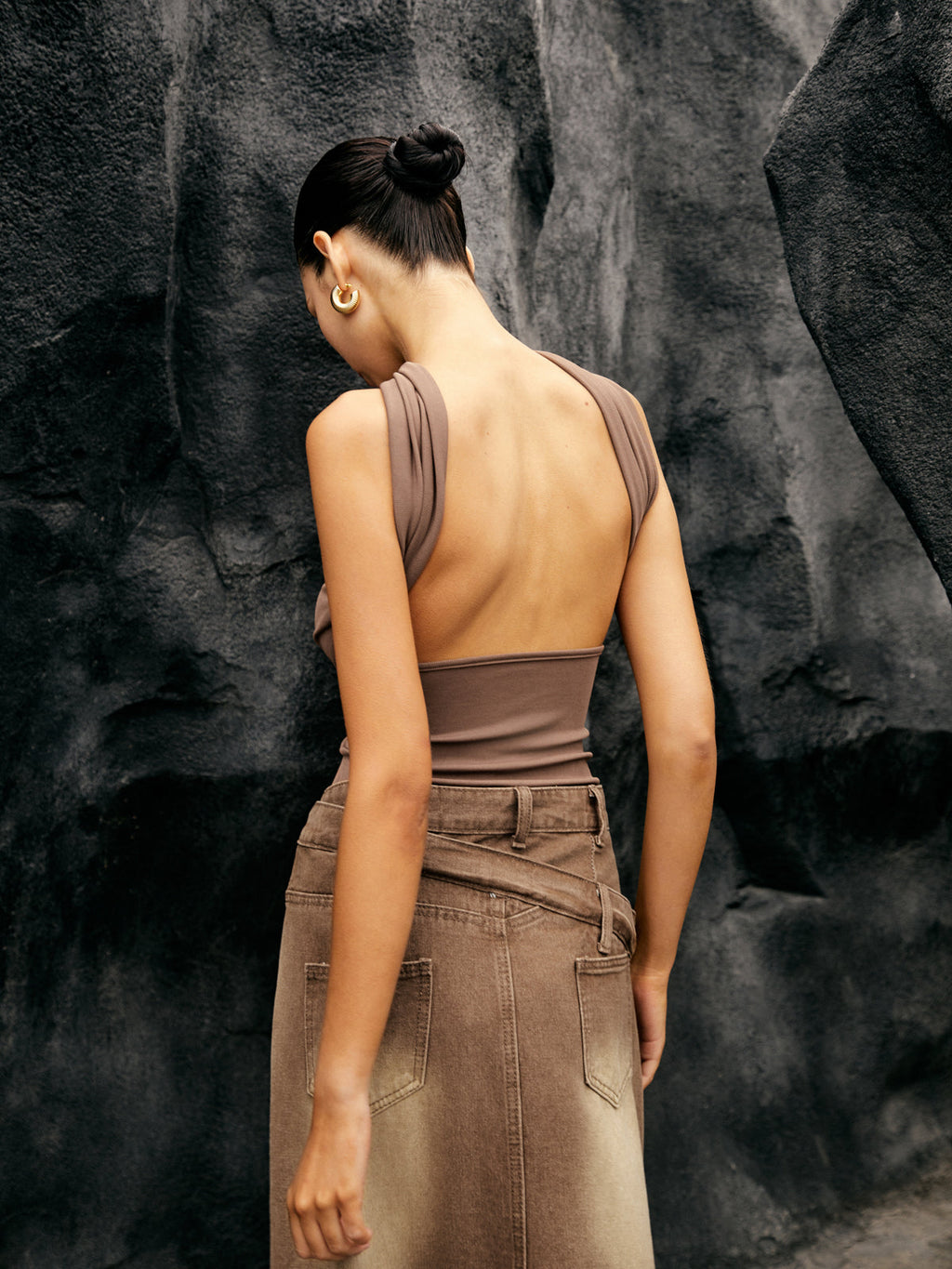 Seamless Halter Neck Jersey Tube Top