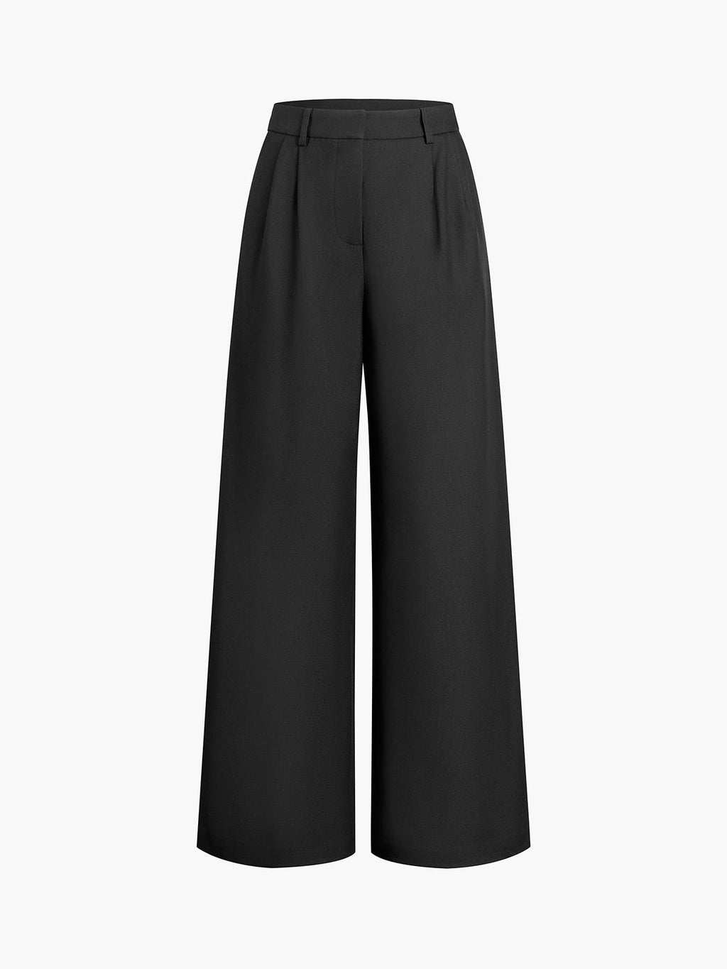 Stylish Wide Leg Pants, Belt Sold Separately