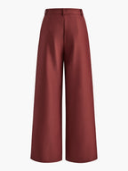 Stylish Wide Leg Pants, Belt Sold Separately