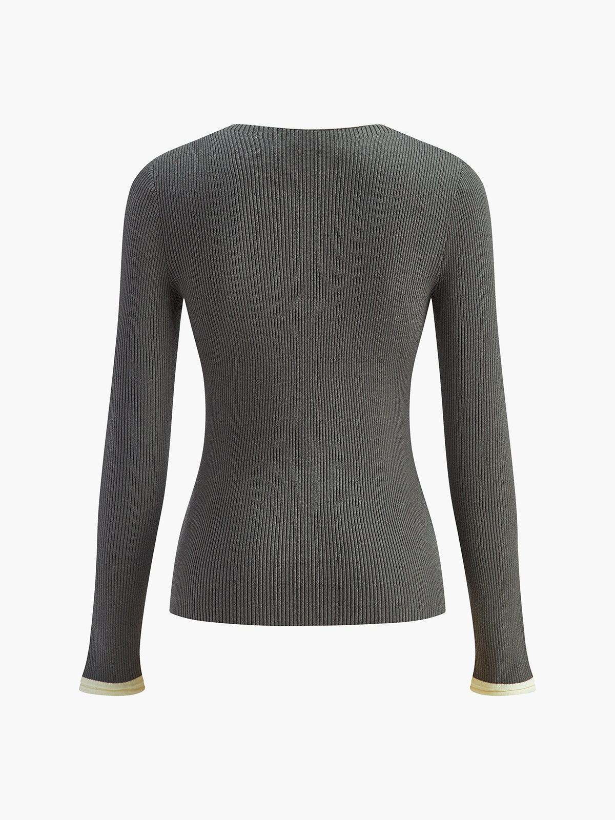Classic Knitted Cardigan with Button Closure