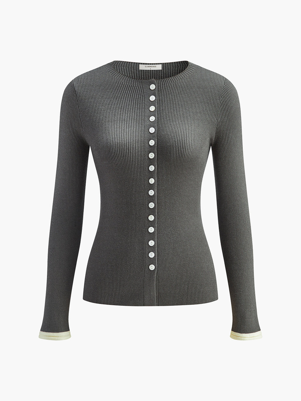 Classic Knitted Cardigan with Button Closure