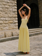 A LA FINE FLEUR Cami Sweater Dress with pleated hem detail in a fitted style.
