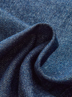 Mid-Rise Denim Trousers with Wide-Leg Cut