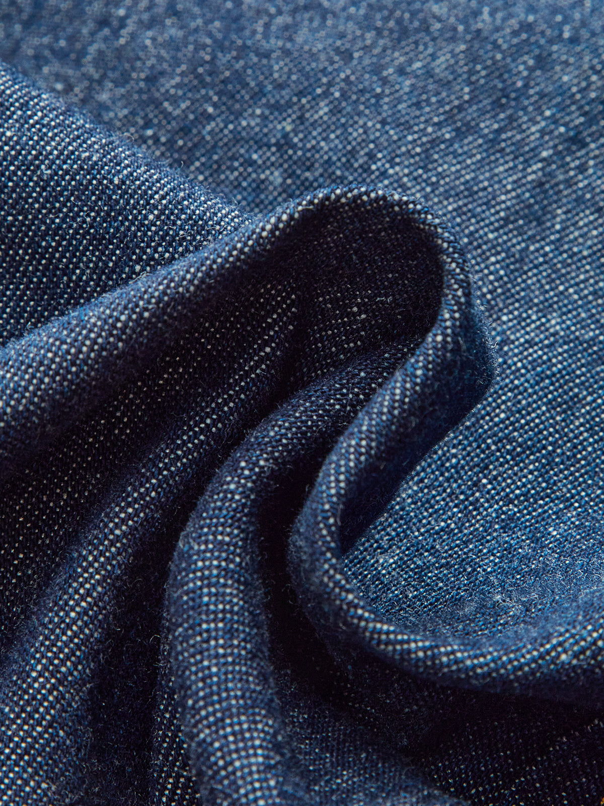 Mid-Rise Denim Trousers with Wide-Leg Cut