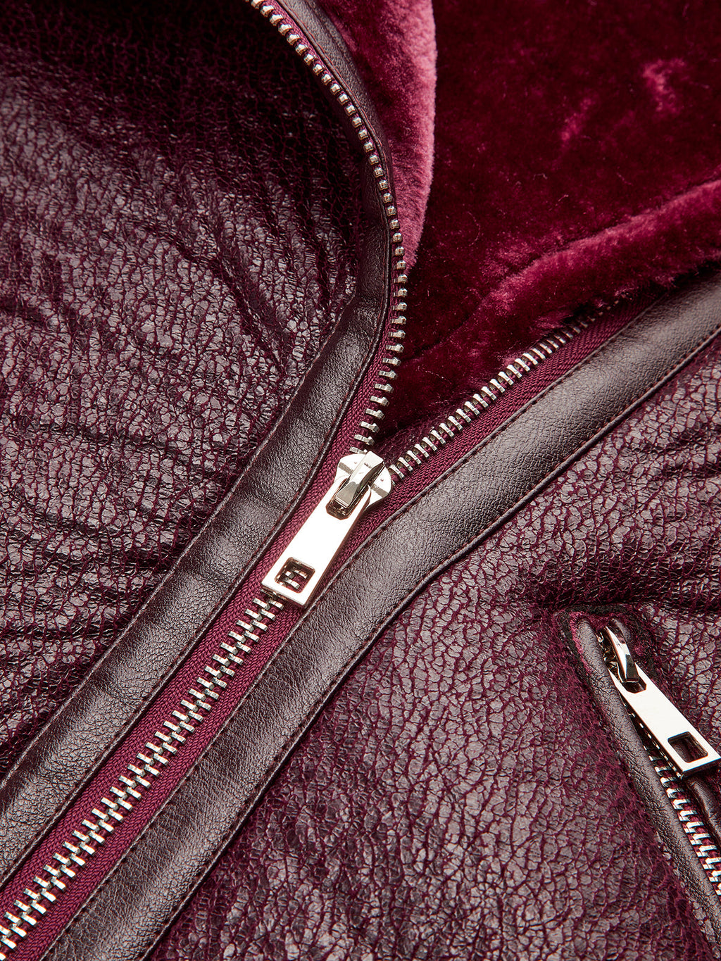 Adjustable Belted Fleece Jacket with Plush Zipper Detail