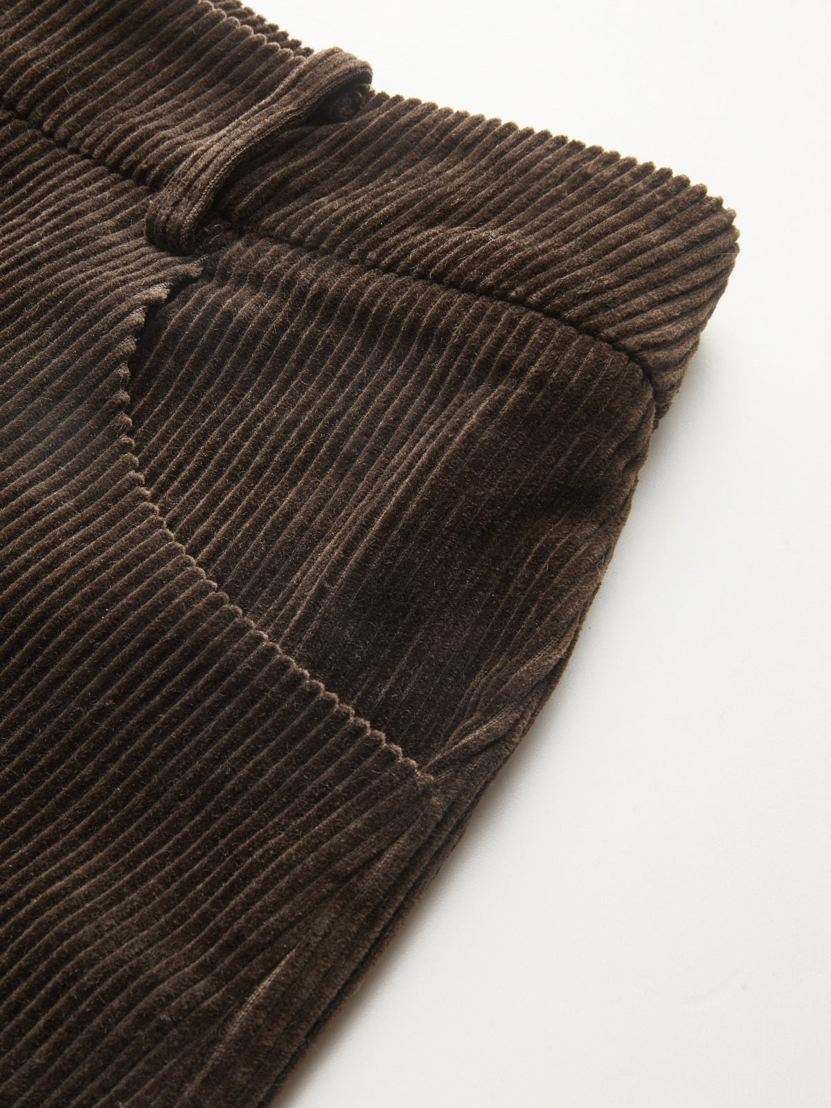 Mid-Waist Corduroy Trousers with a Straight Fit