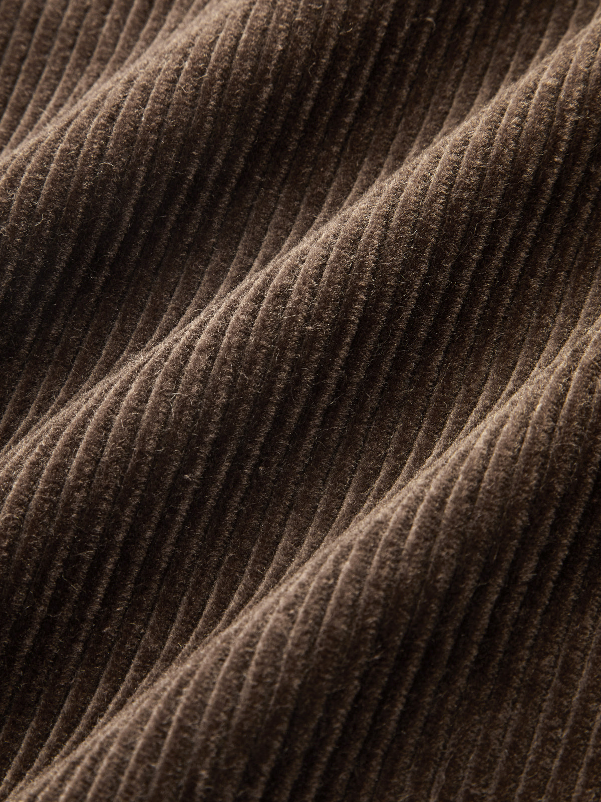 Mid-Waist Corduroy Trousers with a Straight Fit