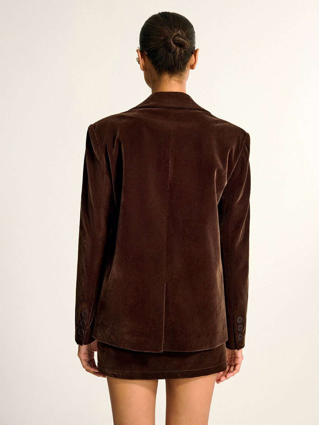 Elegant Velvet Shawl Collar Blazer from LA FINE FLEUR, perfect for formal occasions.