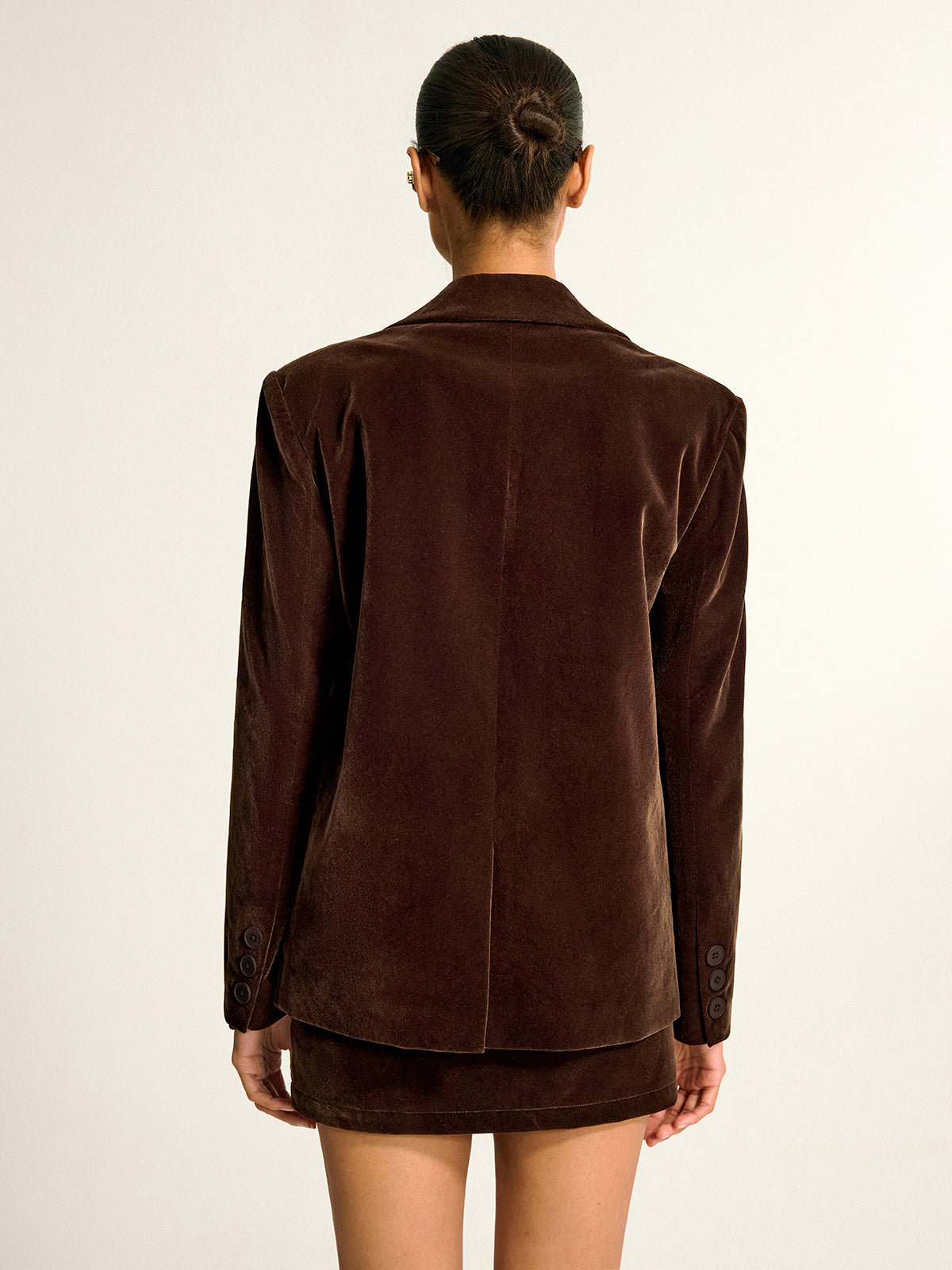 Elegant Velvet Shawl Collar Blazer from LA FINE FLEUR, perfect for formal occasions.