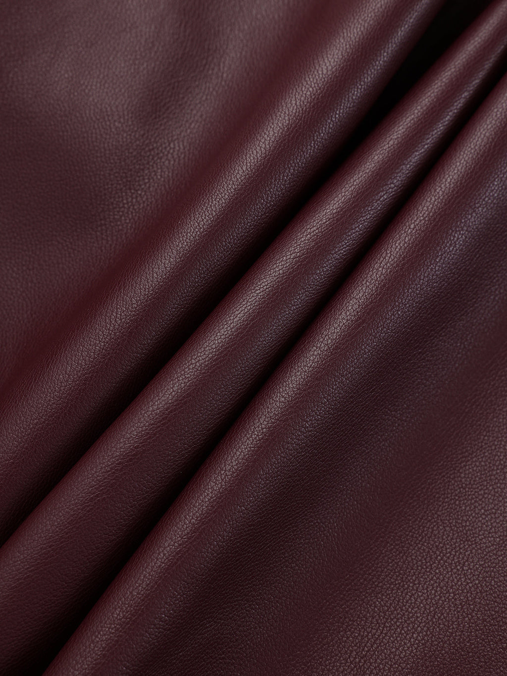 Faux Leather Jacket with Belt and Lapel Design