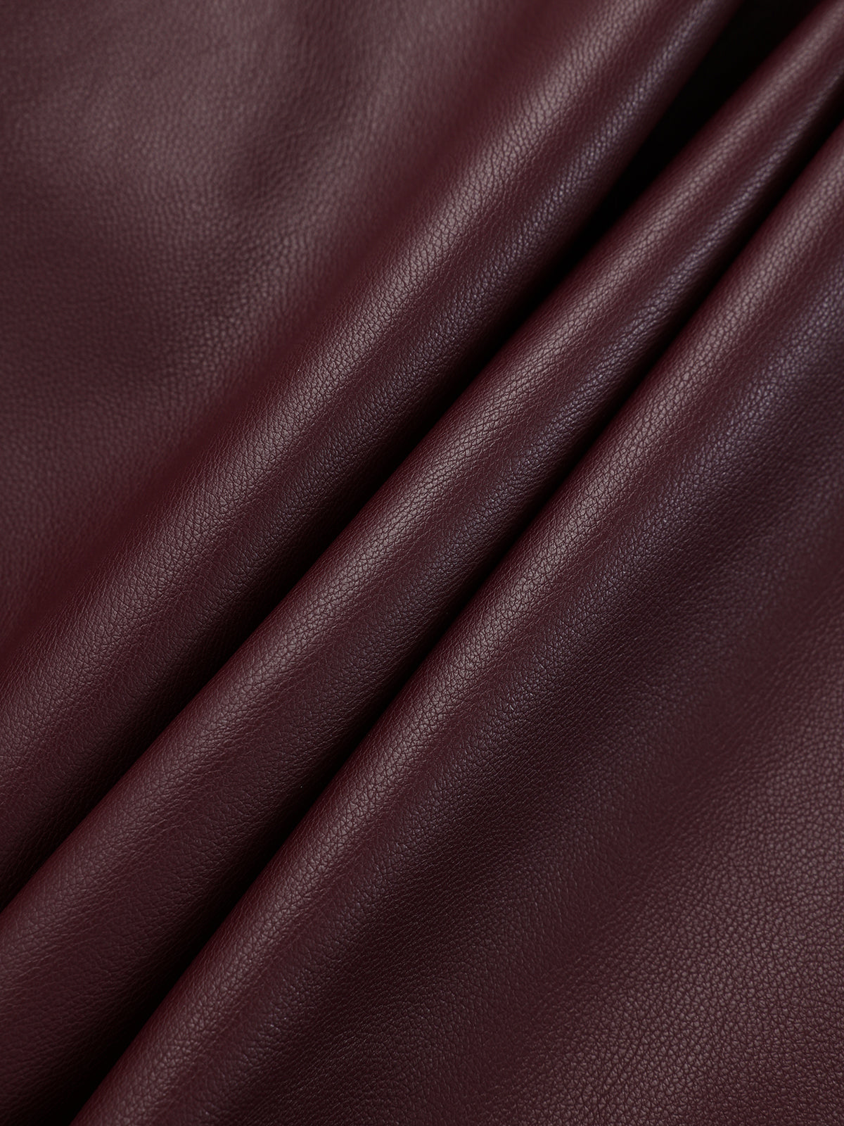 Faux Leather Jacket with Belt and Lapel Design