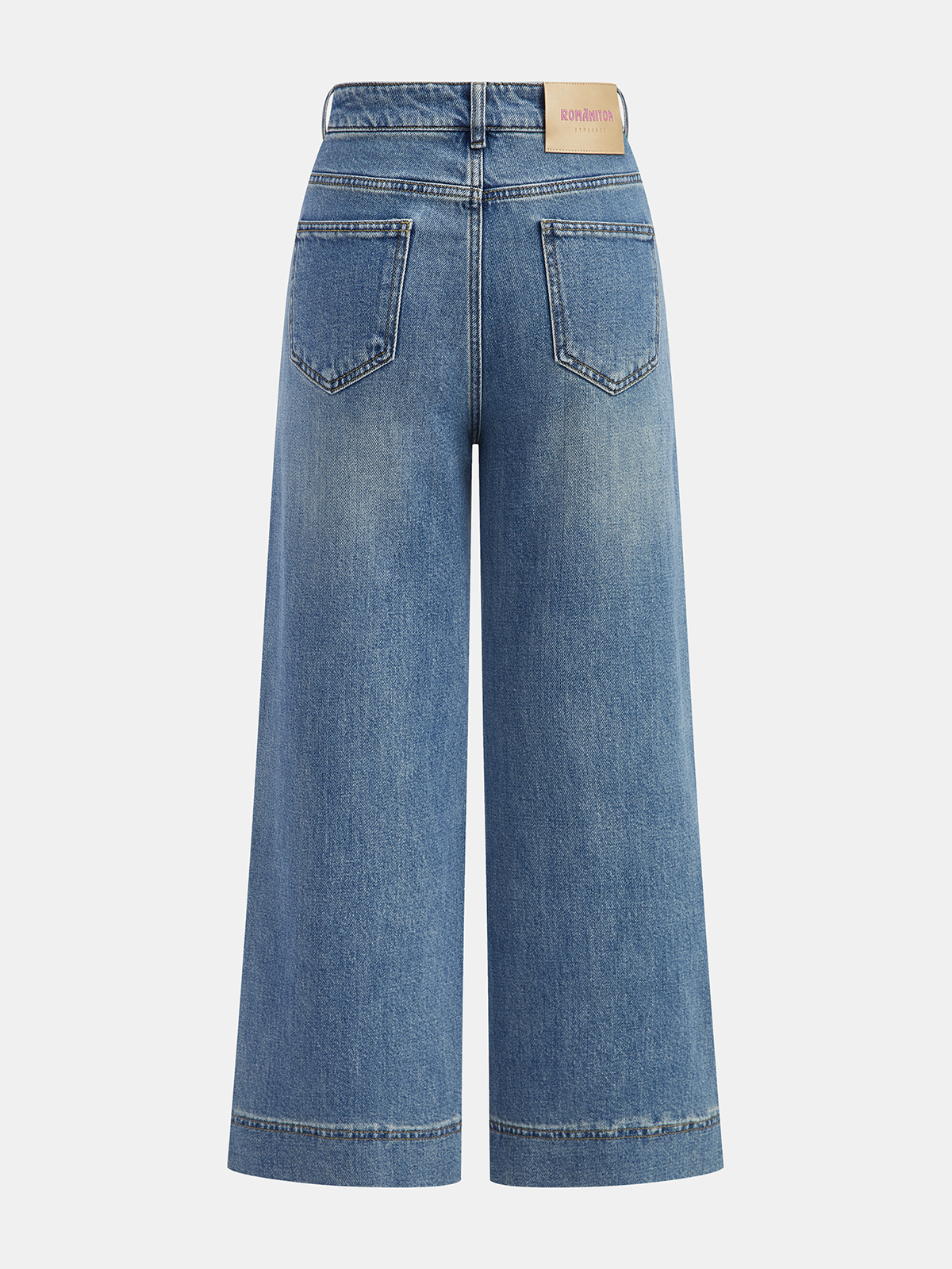 Elevated Wide-Leg Denim Jeans for Everyday Wear