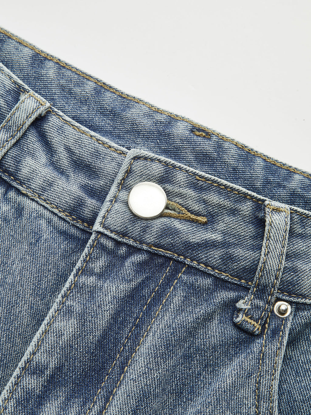 Elevated High-Waist Denim with Spacious Wide-Leg Design