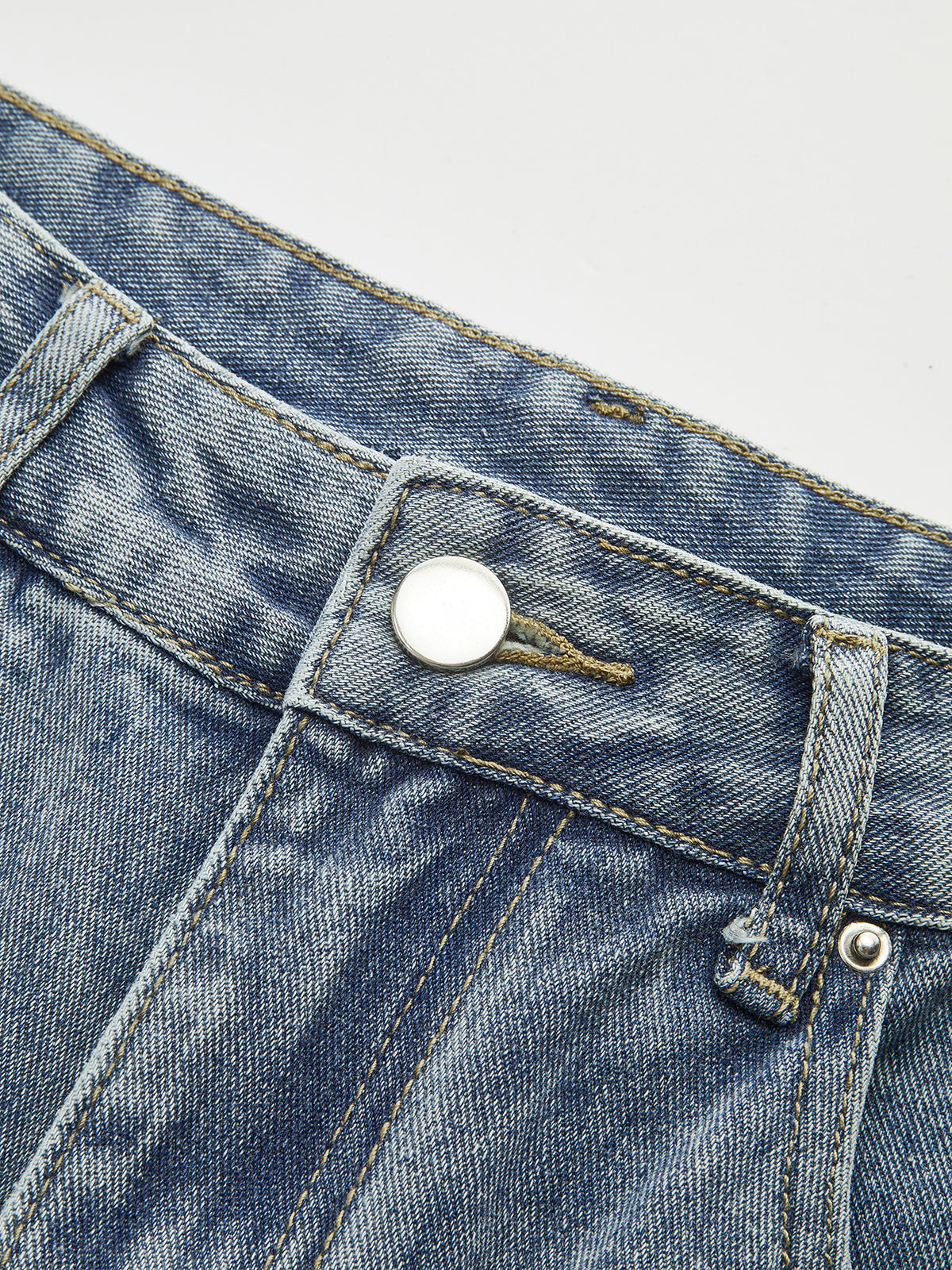 Elevated High-Waist Denim with Spacious Wide-Leg Design