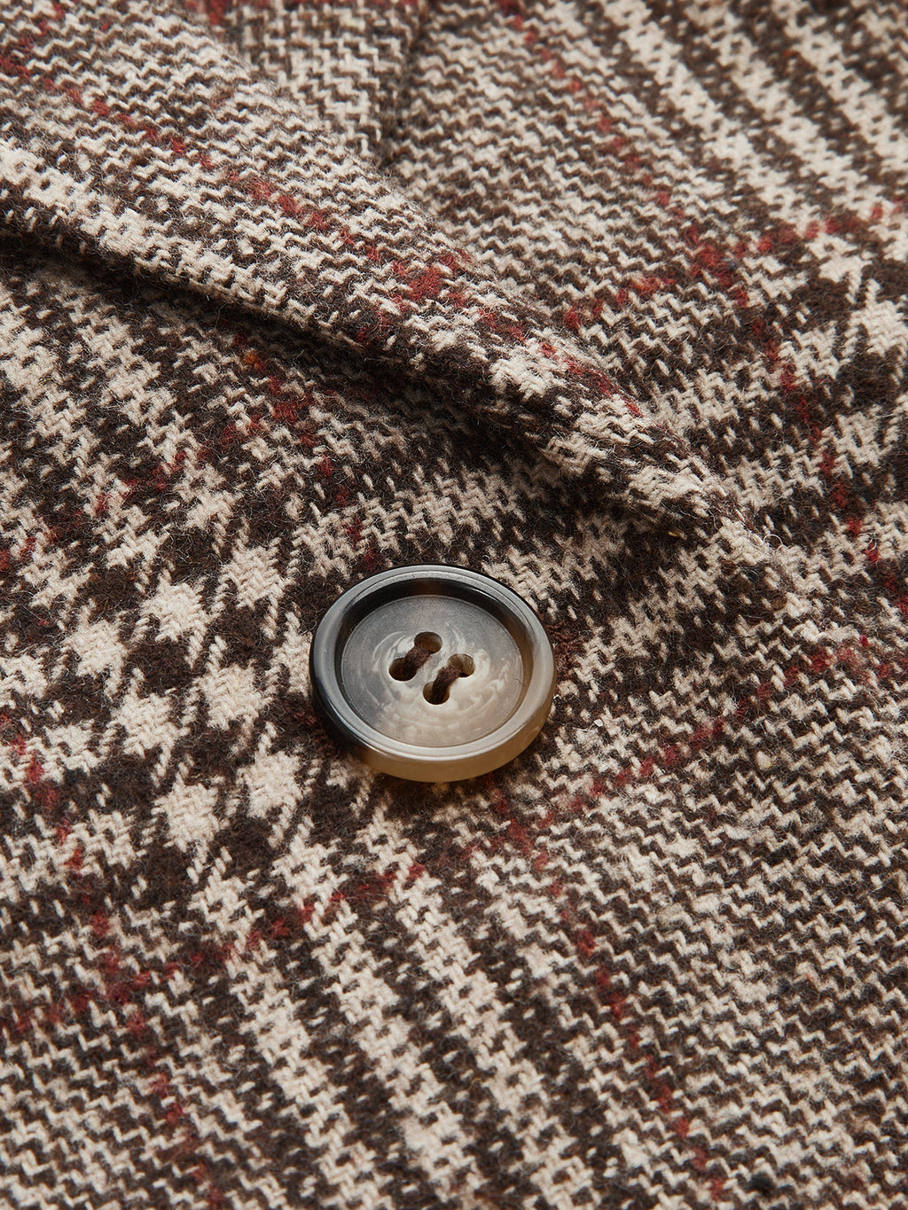 Belted Plaid Tweed Jacket with Stylish Detailing