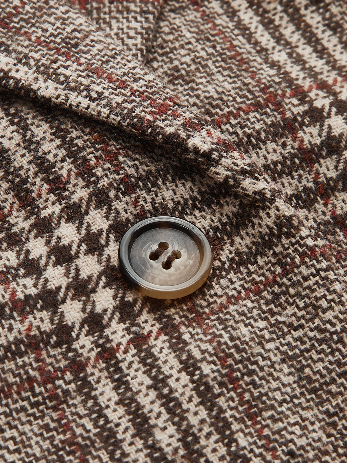 Belted Plaid Tweed Jacket with Stylish Detailing