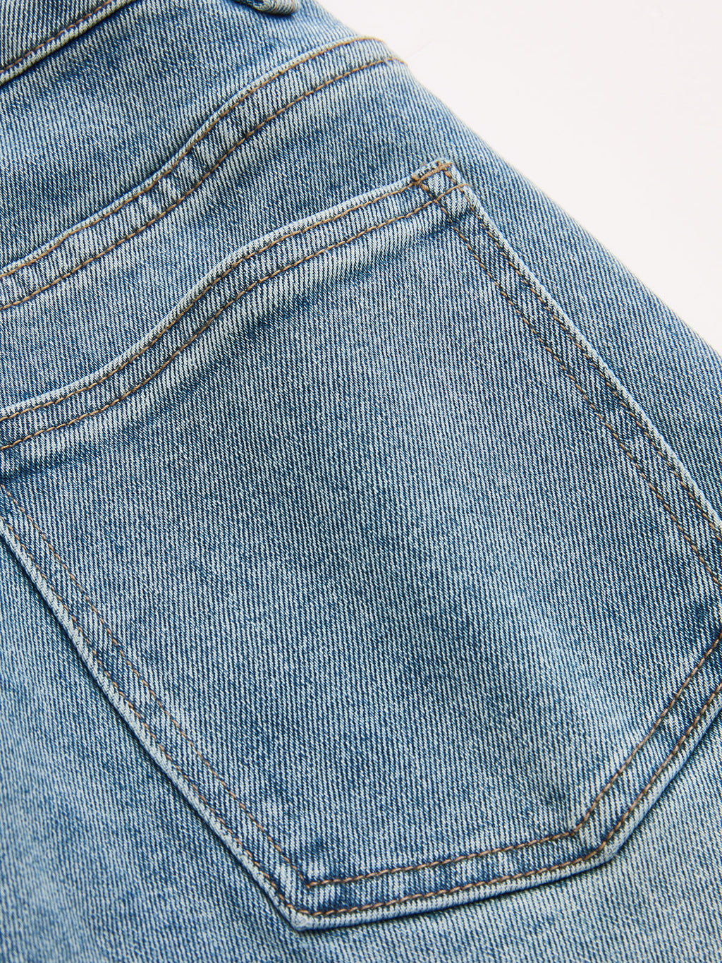 Asymmetric High-Rise Jeans with Straight Leg Cut