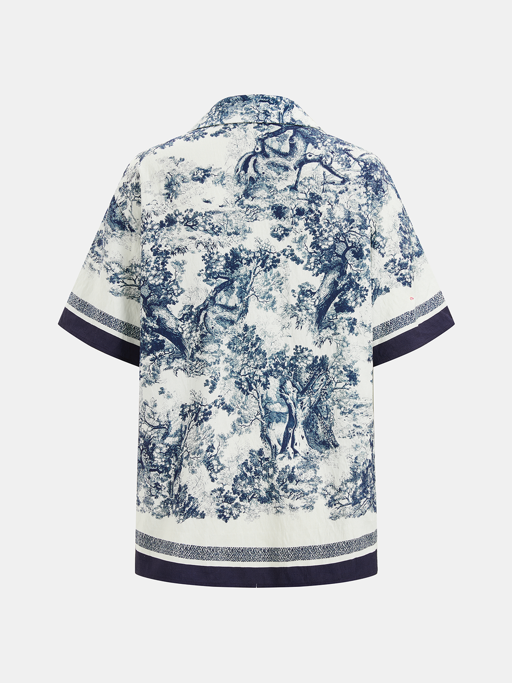 Toile Patterned Shirt with Coordinating Wide-Leg Trousers