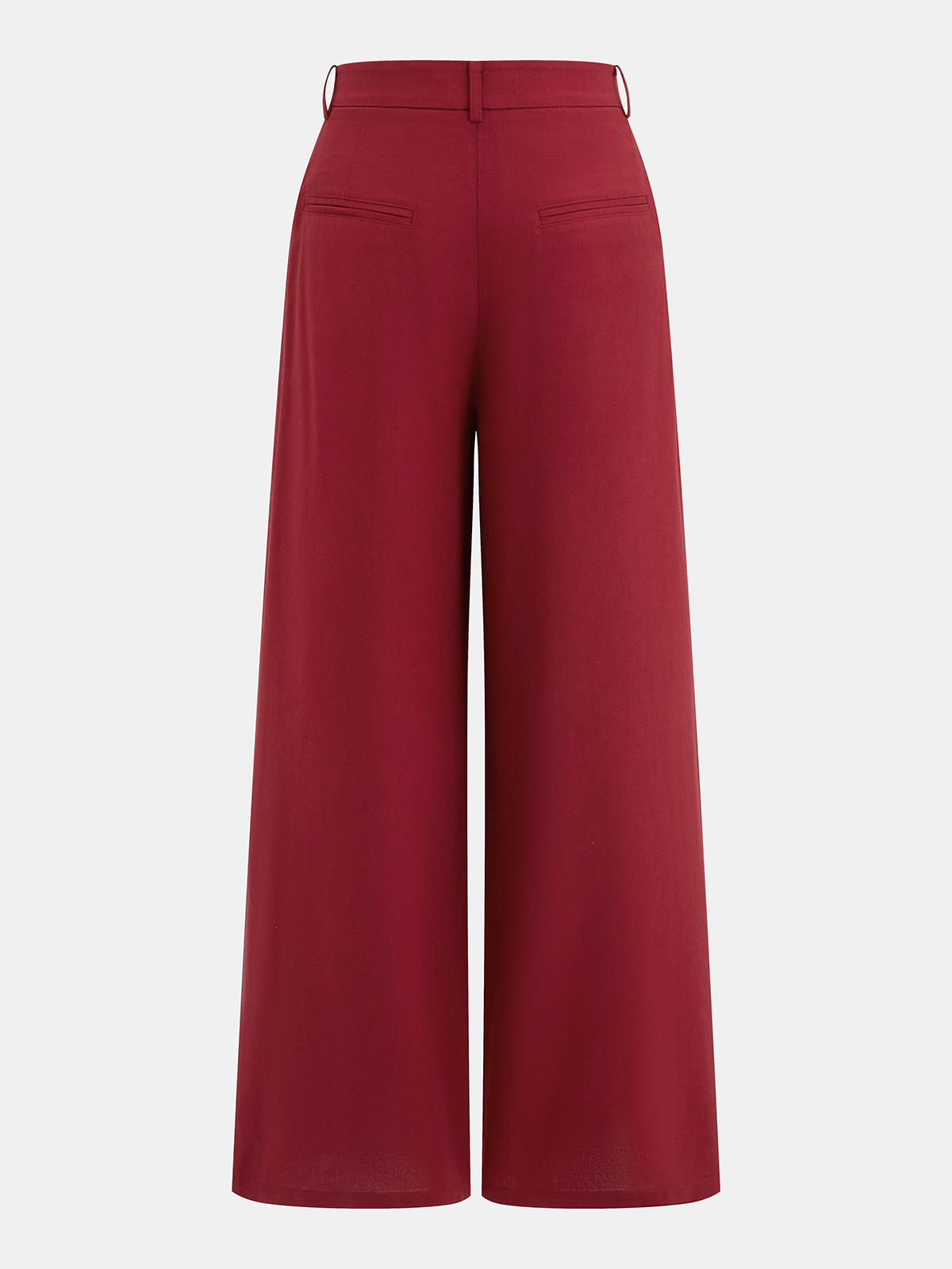 Belted Sleeveless Top with Matching Wide-Leg Trousers